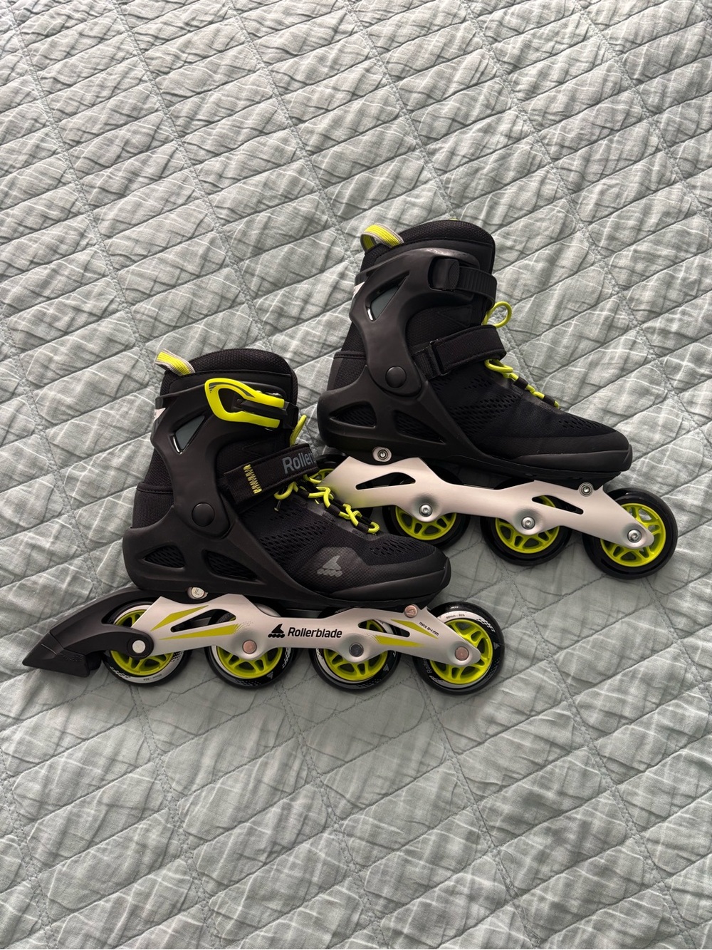 Rollerblade Macroblade 80 Men's Black/Lime Inline Skates Size 7